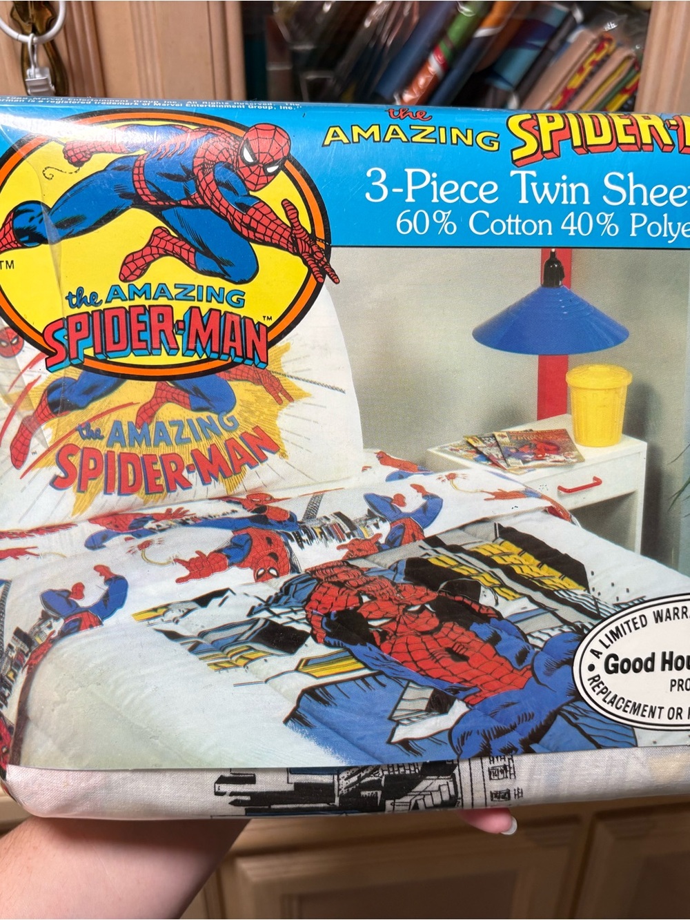 The Amazing Spider-Man Twin Sheet Set NEW VINTAGE 1989
